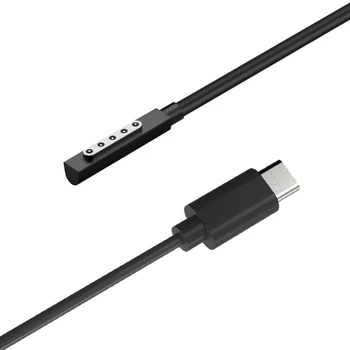 Гъвкава повърхност, подключаемая към зарядното USB кабел C, замяна за лаптоп Surface Pro 1 2RT, 59-инчов кабел за зареждане, аксесоар