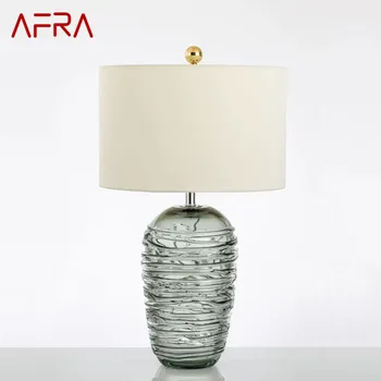 Настолна лампа AFRA Nordic Modern Glaze Модерна Художествена дневна Спалня Хотел LED Индивидуалност, Оригиналност Настолна лампа
