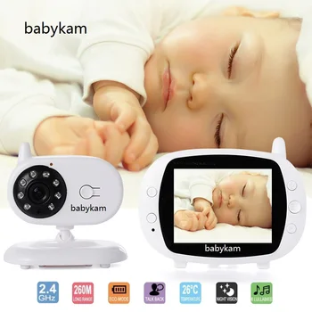 855 baba eletronica bebe монитор, 3,5-инчов LCD ДИСПЛЕЙ cry baby гледане на деца IR за Нощно Виждане Домофон Колыбельные Температурен Монитор Видео ON/OFF