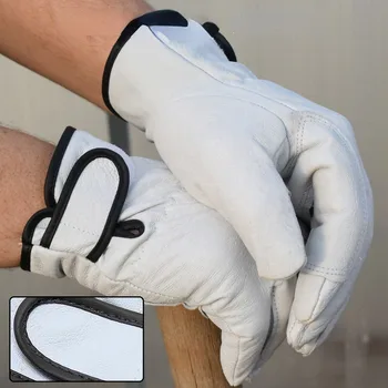 Ръкавици за защита на труда На Гладене От Свинска Кожа Износоустойчиви Дебели Здрави За Обслужване на работни места за Заварчици