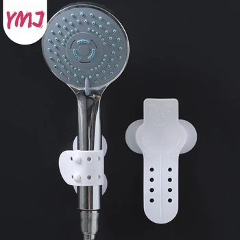 Силиконов държач за душ, здрав многократна употреба Подвижна Ръчен душ, конзола за монтиране на присоске, за монтиране на стена за душ, принадлежности за баня,