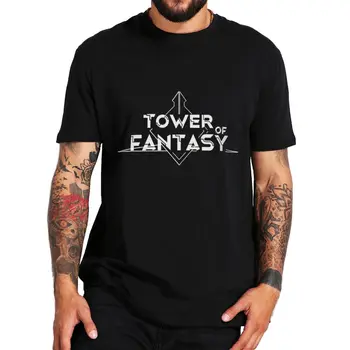 Тениска Tower Of Fantasy с отворен свят, подарък тениски за любителите на видео игри, Летни ежедневни тениски Оверсайз от 100% памук, Унисекс