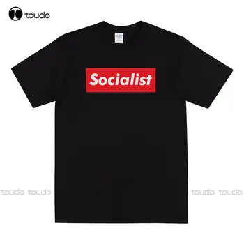 Социалистическата риза за мъже и жени, тениски с мотото на социализма, тениска в стила на Карл Маркс, тениски с дигитален печат, Коледен подарък