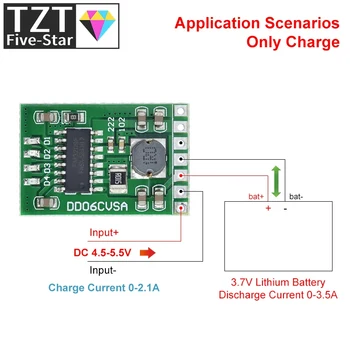 TZT DC 5V 2.1 A Такса мобилен храни Сам 4.2 за зареждане/разреждане (boost)/защита на батерията/индикаторный модул 3,7 В, литиева 18650 LI-ION