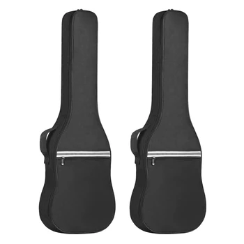 2X Чанта за електрическа китара на Живо чанта, 41-Инчовата чанта за акустични китари, електрически китари, Бас китара, класическа китара,