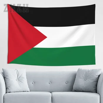 Гоблен с Флага на Палестина, Одеало с принтом на Палестинската държава, Стенно Декоративно Одеяло от плат за Спални