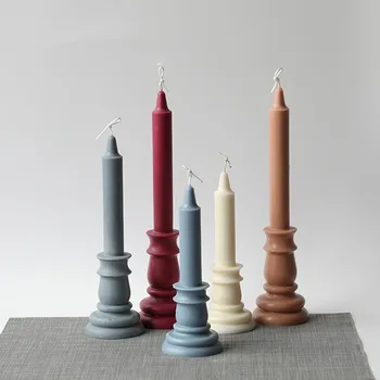 Нова Форма Свещник, Форма за направата на свещи, подаръци за свещи ръчно изработени Коледни Коледни украси за дома