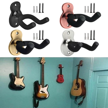 Акустична китара поставка метална закачалка, кука за Монтиране на стена нескользящая Поставка стойка за китара ukulele универсална китара аксесоари