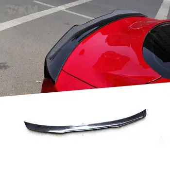 Крилата заден спойлер от въглеродни влакна за Ford Mustang GT V8 двигател V6 GT350R Coupe 2015 2016 2017 Заден спойлер на багажника B Style ABS