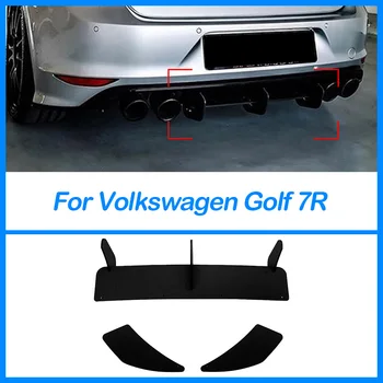 За Volkswagen Golf 7R 2013 2014 2015 2016 Дифузер на задната броня, Сплитер, Спойлери, Протектор за устни, автоаксесоари, матиран черен ABS