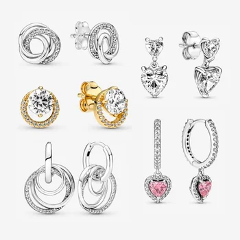 Kenora Jewelry 2023 популярен женски гривна от сребро 925 проба, обеци, подходящи за марката, колие от мъниста 