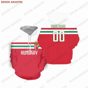Унгарската футболна hoody с качулка, Спортен костюм, Персонални Име, Мъже, Жени, Джърси с Флага на Унгария, Патриотическая дрехи за деца и възрастни