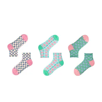 Эстетичные пастелни чорапи без Цифра За жени, Меки и удобни чорапи до Глезена на крака за жени с красива фигура
