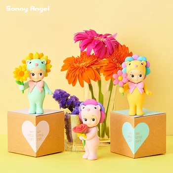 Сони Angel Flower Gift Blind Box Серия куклено бижута, подарък за момиче, Подарък сляпо кутия с розова маргаритками и цветове на лъва