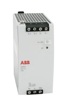 3BSC610066R1 Източник на енергия ABB SD833 10A, на входа за променлив ток 100-120/200-240 В, автоматичен избор на вход. Изход постоянен ток 24 10А.