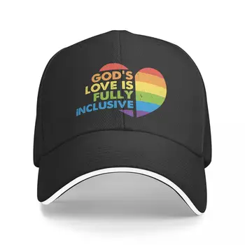 Бог е Гей Християнска ЛГБТ гордостта на ЛГБТ Гей Любов бейзболна шапка на Мъжки Дамски шапки с козирка Улични бейзболни шапки възстановяване на предишното положение