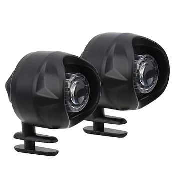 1 комплект фарове на светлината Mini LED Light Фарове за Croc Lamp Ipx5 Водоустойчив обувки Фарове (черен)