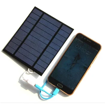 Слънчево зарядно 2,5 W 5, пластмасови зарядно устройство за мобилен телефон, Bao, може да се зарежда 3,7 В