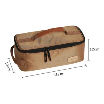 Чанта за съхранение на походного противогаза, чанта за съхранение на резервоара, чанта за лагер на съдове Каки, чанта за съхранение на съдове за пикник чанта за съхранение на газови печки