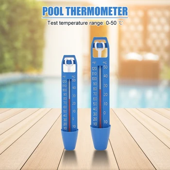 Портативен измерител на температурата на водата в езера, СПА процедури ABS за басейн, многофункционален Практичен здрав плаващ термометър