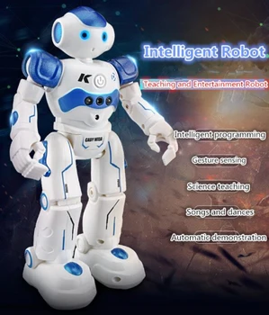 Умен Радиоуправляеми Робот-играчка Инфрачервен сензор Жестове, Сензорно Управление Робот Свличане на Разходка Танц и Пеене на Науката Говорещ Робот Радиоуправляемая играчка Подаръци за момчета