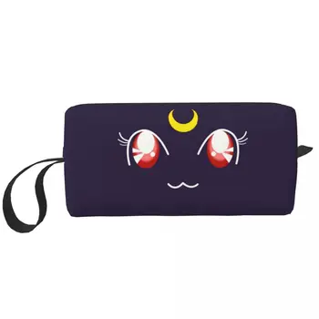 Косметичка Sailors Аниме Moon, Дамски Козметичен Органайзер за пътуване, Сладко чанта за съхранение на тоалетни принадлежности Luna, калъф за набиране Dopp