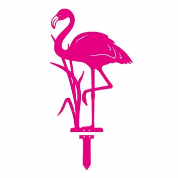 Външно Украса на градината Метално Изкуството на Двора Красив Розово Фламинго Декор на Тревата в Градината Брой Пейзаж на пешеходна Пътека в задния двор Украшение