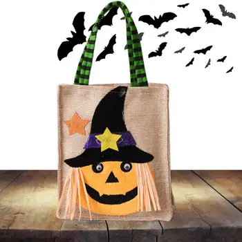 Чанти-тоут на Хелоуин, торбички от нетъкан текстил, чанти за Хелоуин, Големи чанти от нетъкан текстил за Хелоуин, чанти за детски подаръци, хранителни стоки