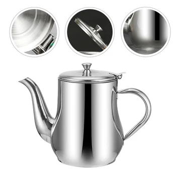 Метален чайник, Маслен гърне от неръждаема стомана, Бутилки, Кухненски принадлежности, херметически, стойка за съхранение на маслини, консервиране къща