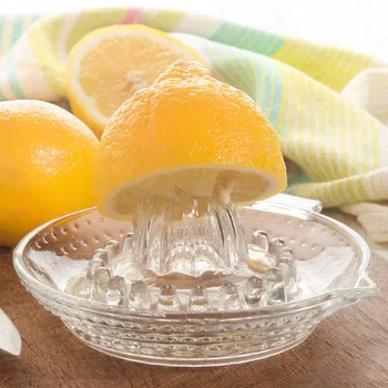 Стъклена Сокоизстисквачка за лимон Ръчна Сокоизстисквачка за Портокали Домакински Ръчна Сокоизстисквачка за плодове Сокоизстисквачка за лимон
