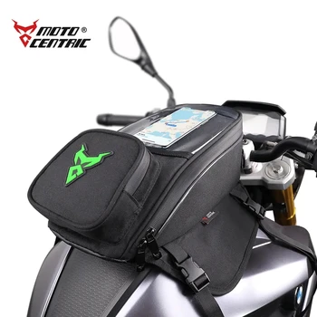МОТОЦЕНТРИЧЕСКАЯ чанта за резервоара на мотоциклета, чанта за масло, гориво, магнит, велосипедист, Оксфорд, Водоустойчив Голяма чанта за навигация с мобилен екран, чанти за рамо
