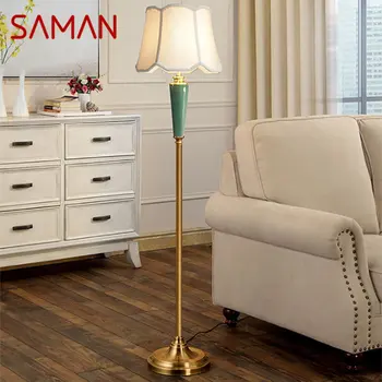 Модерен керамичен под лампа SAMAN LED, творчески американски луксозен модерен настолна лампа за дома, хол, спалня