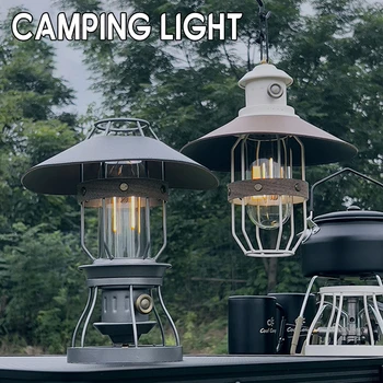 Акумулаторна батерия led лампа за къмпинг, лека подвесная лампа за палатка за туризъм, пикник