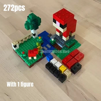 272 бр. Вълнена ферма градивните елементи на MOC 21153 Забавни играчки за Коледен подарък