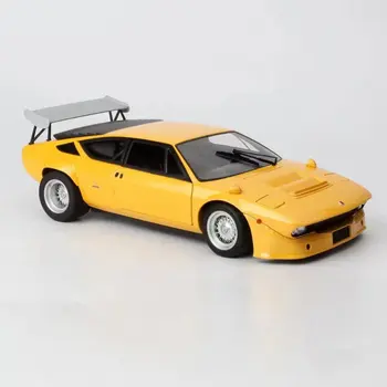 Леене под налягане в мащаб 1:18 Lamborghini Urraco Coupe, Жълта сплав Rallye, Класическа ностальгическая модел на превозното средство, са подбрани играчка за момчета, подарък