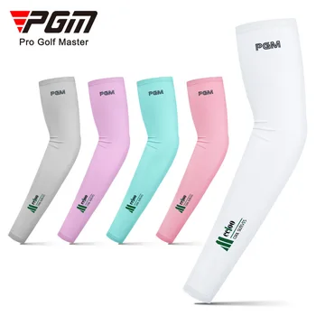 PGM 1 чифт слънчеви ръкави за голф, Мъжки и женски дълги ръкавици от ледената коприна, защита от ултравиолетови лъчи, белезници за ръце, улични мини ръкави