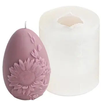 Великденски форма С Текстура Семки, Форма за ръчно изработени сапуни, 3D форма, във формата на яйца За самостоятелно приготвяне, Ароматерапевтическая Свещ, Сапун, Восък, Шоколад