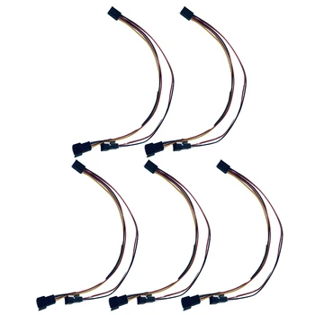 Удлинительный кабел-сплитер за захранване на вентилатор на КОМПЮТЪР с 3-пинов конектор 12 В 2/3 съединител.
