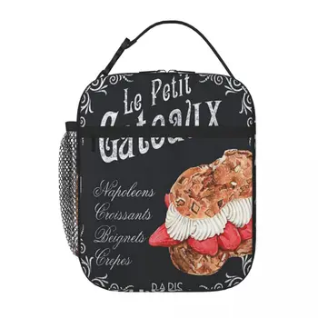 Le Petit Gateaux Деби Dewitt Обяд-голяма пазарска чанта за пикник за обяд-бокс за деца, обяд-бокс за жени
