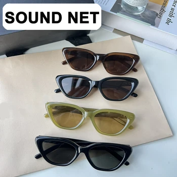 SOUND NET НЕЖНО Y2K Дамски слънчеви очила За мъже, Реколта Луксозни Маркови стоки, Маркови Летни Uv400, Модни Корейски новости От Monst