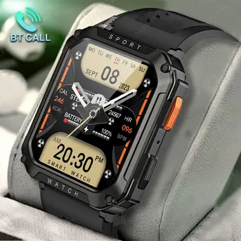 ONEGRA Трайни Военни Смарт часовници за Мъже За Android, IOS, Спортни Часовници Ip67, Водоустойчива AI Voice Bluetooth Покана, Умни Часовници 2023