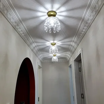 Лампа от френски кристал, малък полилей в коридора, лампата на балкона, ретро спалня, нощно полилей