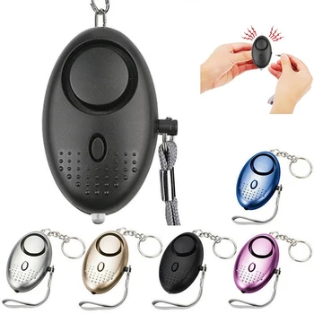 Сигурна Лична аларма Безопасен звук Персонална аларма е с led подсветка 130 db Лична алармена система за сигурност за жени Аларма самозащита