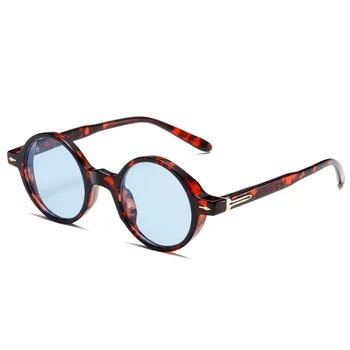 2023 Нови персонализирани слънчеви очила в малка рамка, многоцветни кръгли дамски слънчеви очила