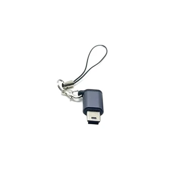 Адаптер преобразувател от сплав Type-C с жак Type-C Мини USB със защита от загуба на въжето Поддържа зареждане и синхронизация на данни 45BA