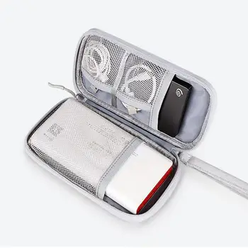 Пътна Преносима чанта за съхранение на цифрови продукти, USB-кабел за трансфер на данни, Органайзер, чанта за кабел, слушалки, чанта за зареждане, чанта за съкровище