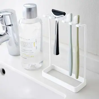 Органайзер за вода от стъкло Универсална Метална поставка за Четка за зъби паста за зъби, Бръсначи Организирайте баня с помоща на тази стилна стойка