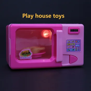 Мини-симулации кухненски играчки За деца, Играчки Къщичка за деца, Микровълнова печка