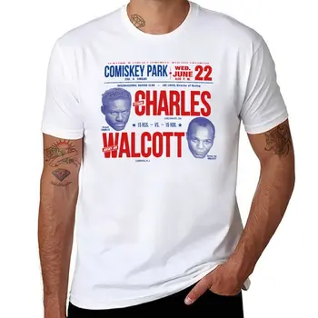 Тениска Ezzard Charles vs Jersey Joe Walcott, тениски по поръчка, създайте своя собствена тениска оверсайз тениска за мъже