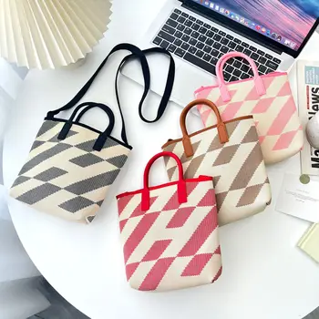 Crochet чанти за жени, Плетени Дамски чанти през рамо, Летни чанти през рамо 2023, Ежедневни пазарска чанта на една кука
